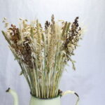 Droogbloemen boeket "zeven granen" in vintage kan