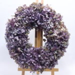 Droogbloemen krans hortensia "Violet"